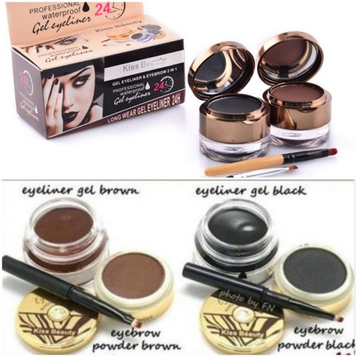 PROMO Kiss Beauty Eyebrow 2 in 1 gel eyeliner /COD//fit me eyebrow