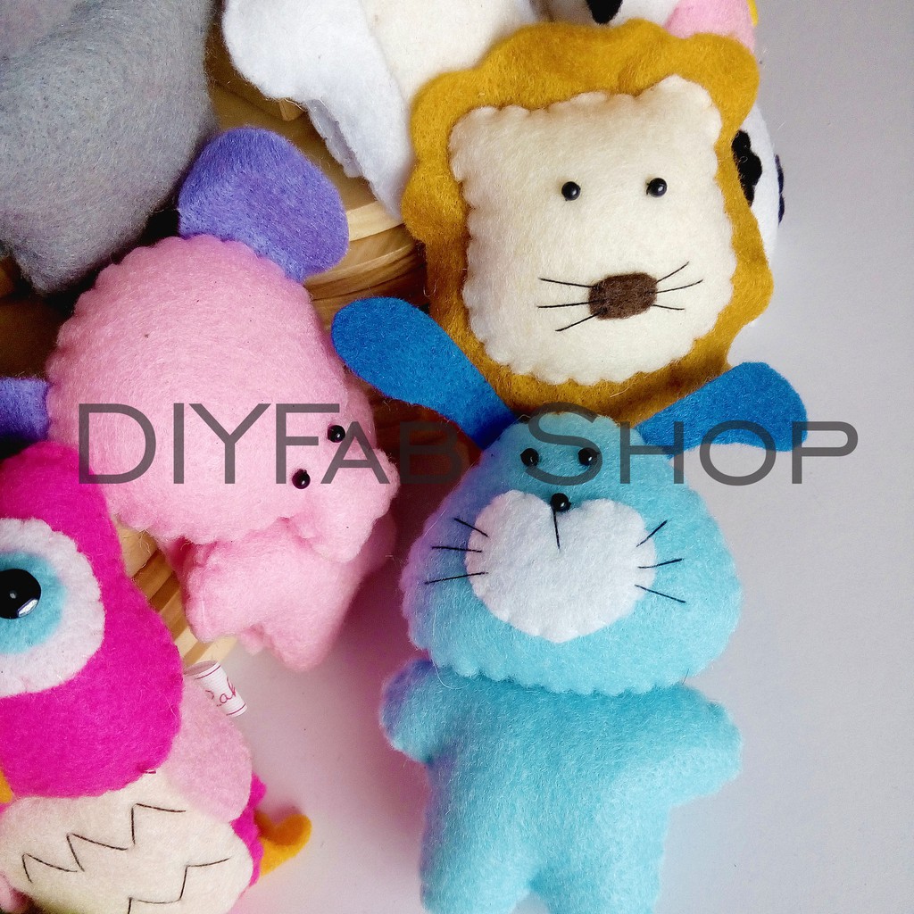 21++ Boneka bentuk hewan dari kain flanel download