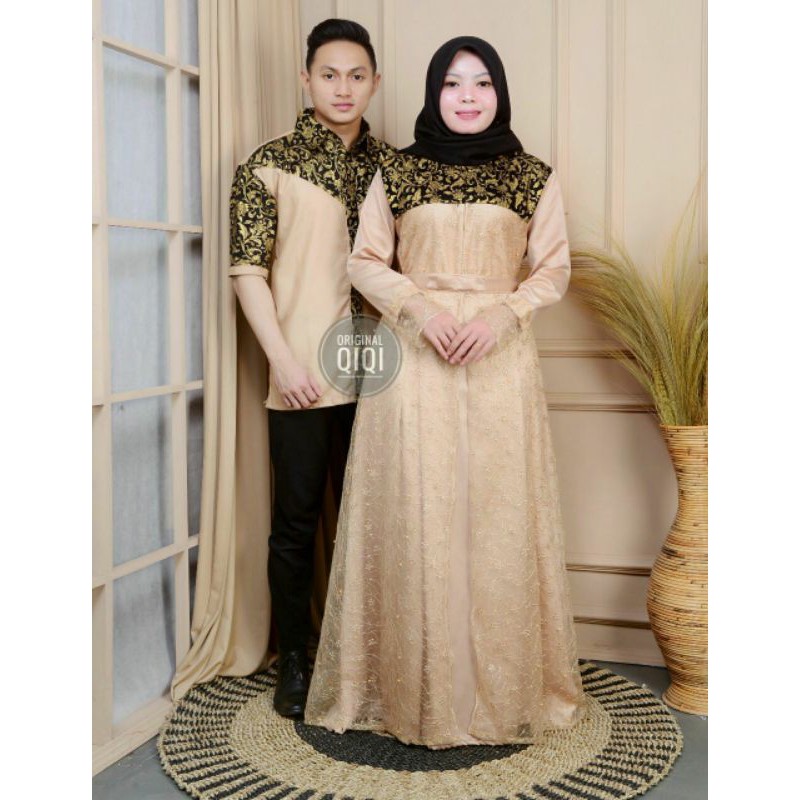 Couple Gamis suami istri batik wanita