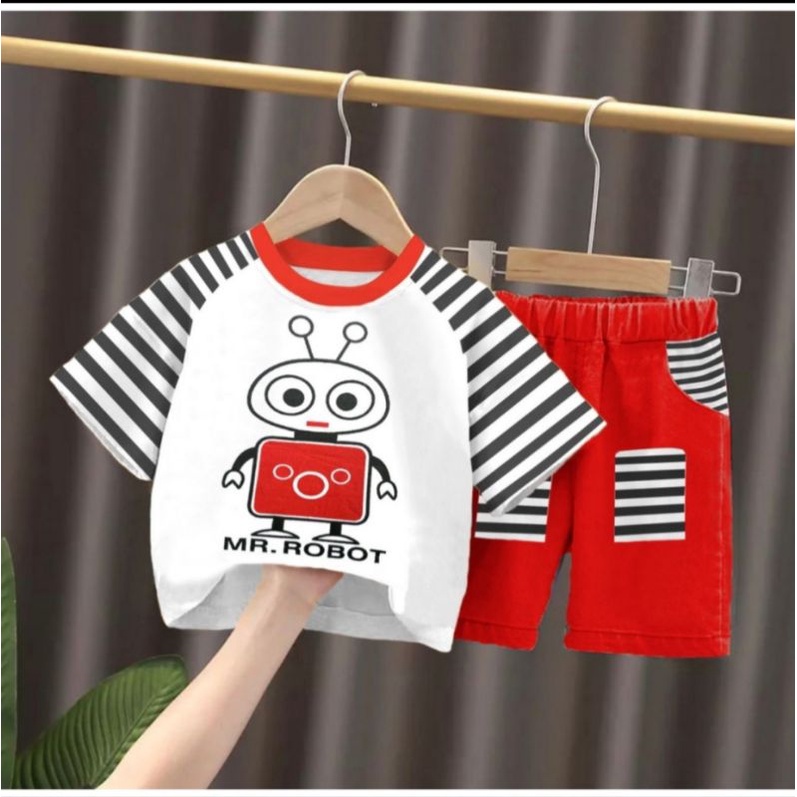 SETELAN BAJU ANAK LAKI LAKI DAN PEREMPUAN 1-5 THN