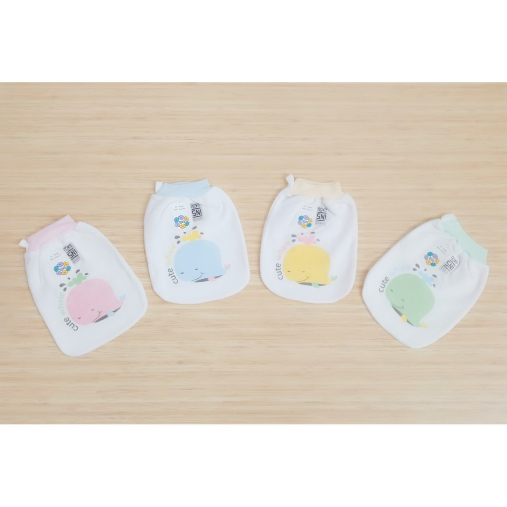 NOVA MURAH WASHLAP COTTON  PUTIH WASLAP TANGAN / OVAL BAYI NEWBORN