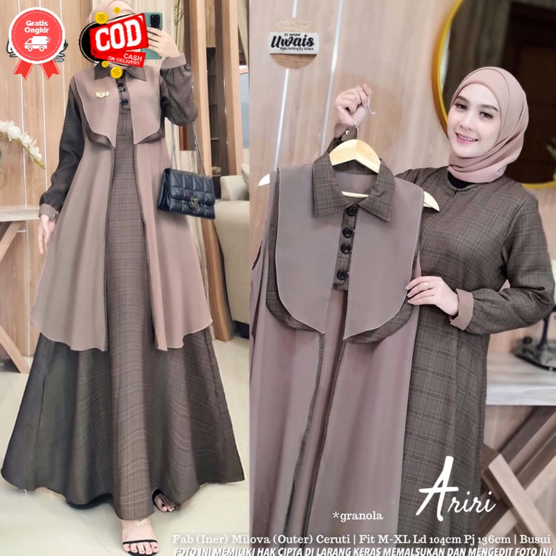 ARIRI DRESS BY UWAIS Dress Maxy Baju Fashion Wanita Terbaru Original