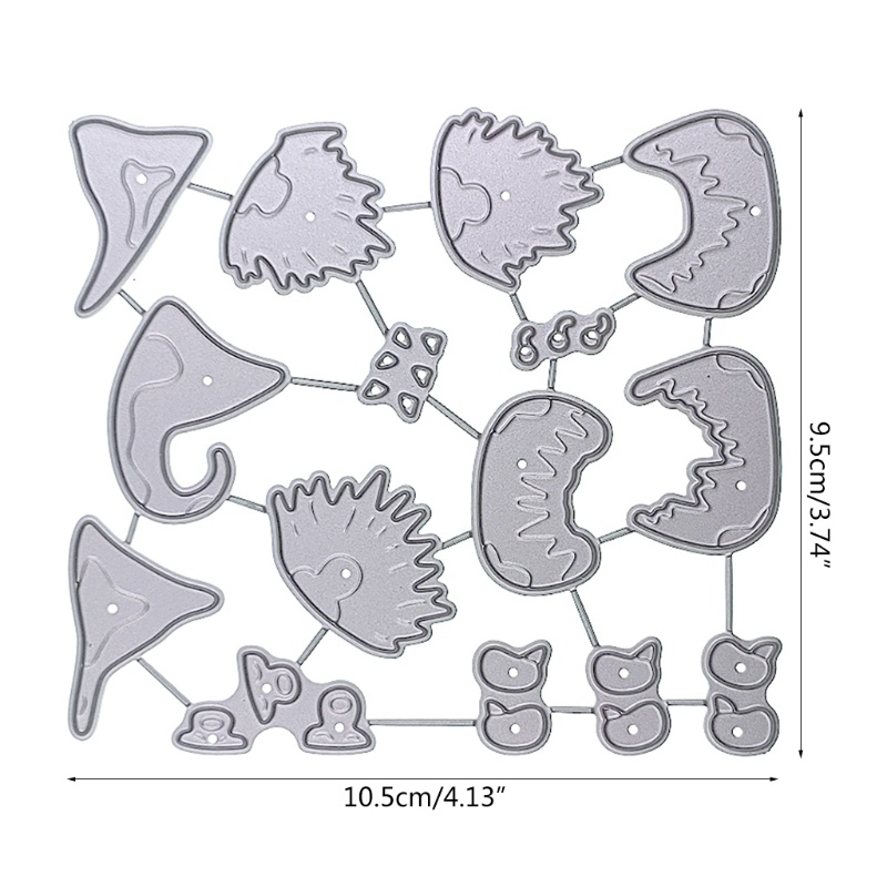 Cetakan Stensil Cutting Dies Motif Gnome Natal Bahan Metal Untuk Scrapbook / Craft DIY