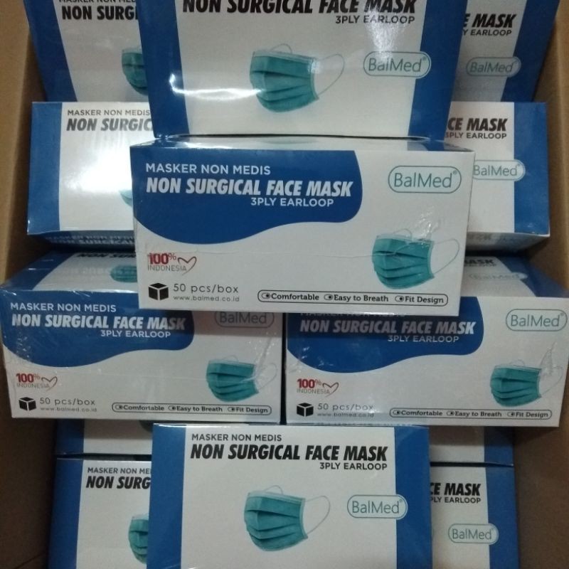 MASKER BALMED EARLOOP NON MEDIS