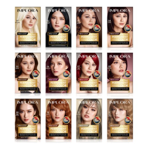 [BPOM] IMPLORA New Permanent Hair Color - Cat Rambut Perwarna Bleaching