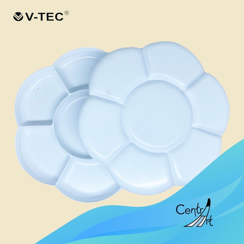 

palet lukis bunga plastik 2 in 1 Vtec medium