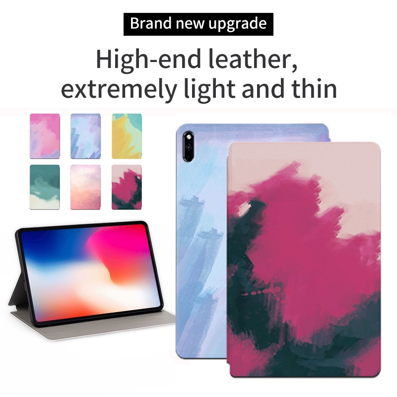 Untuk Huawei Matepad11 (2021) 10.95-inci Fashion Cat Air Seni Lukisan Tablet Perlindungan Flip Kulit Case Stand Cover