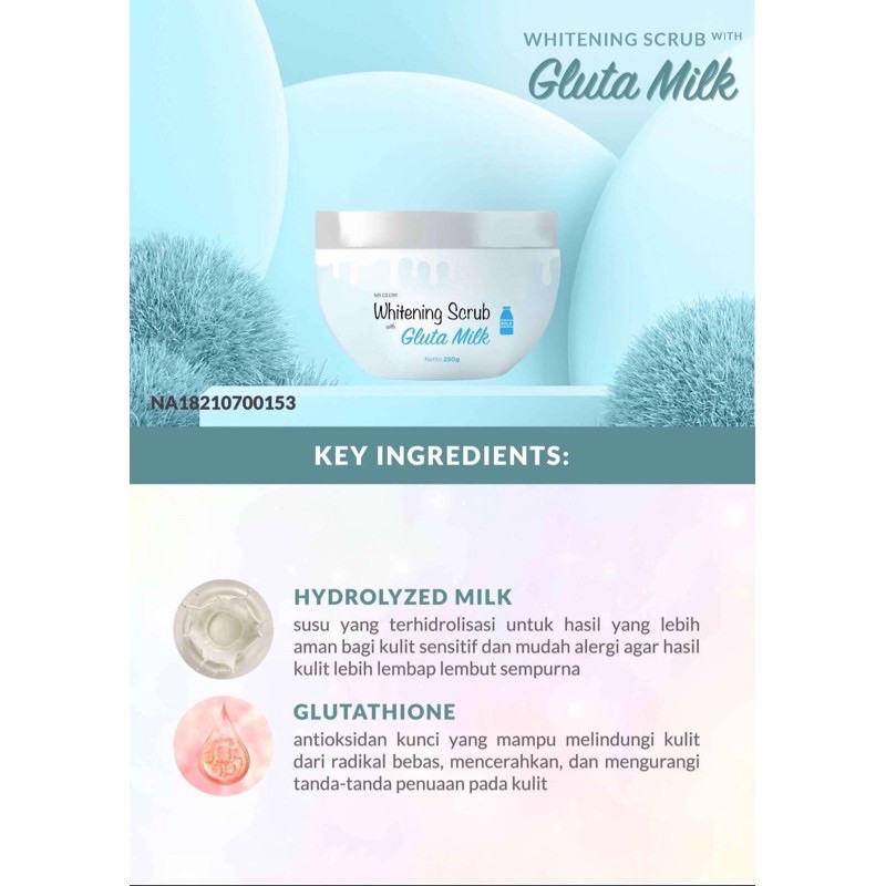 GLUTA WHITE SOAP MS GLOW / WHITENING SCRUB MS GLOW