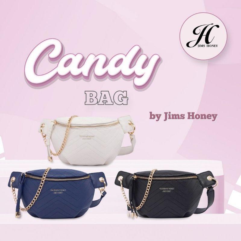 CANDY WAISTBAG  JIMS HONEY || TAS SLEMPANG DADA WANITA || WAISTBAG CEWEK TAS PINGGANG IMPORT