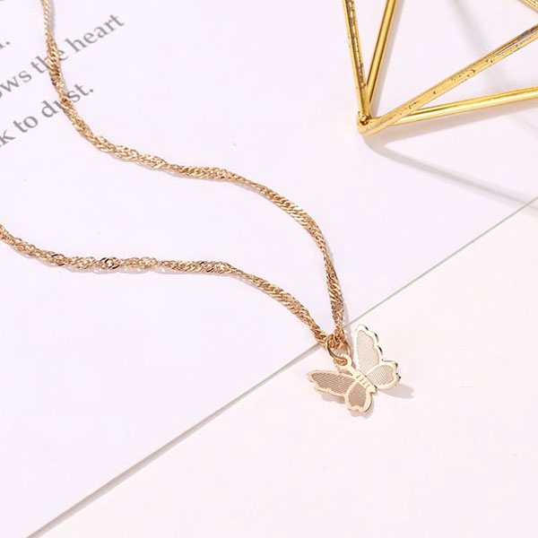 kalung kupu-kupu small fresh butterfly necklace (2J3) jka194