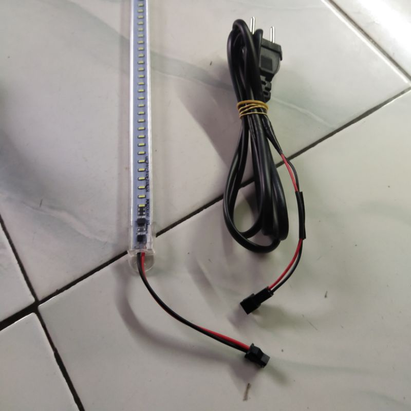 lampu hard strip 100 cm atau 1 meter aquarium dan etalase lampu saja 220v murah 14 watt