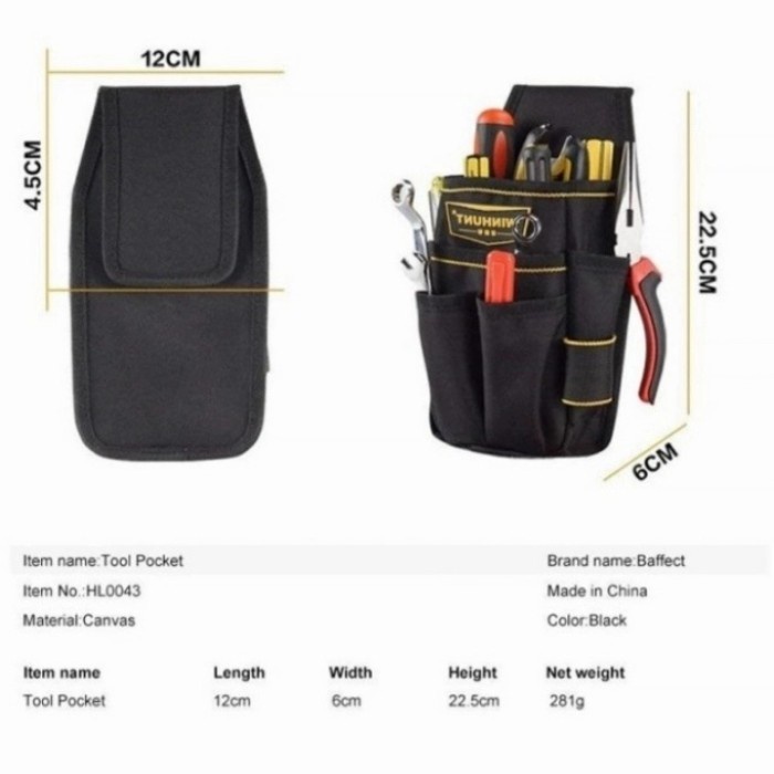 Tas perkakas tool kit bag tas kunci obeng