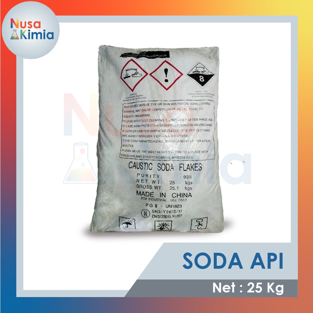 Soda Api / Caustic Soda / NaOH 1 Sak 25 Kg