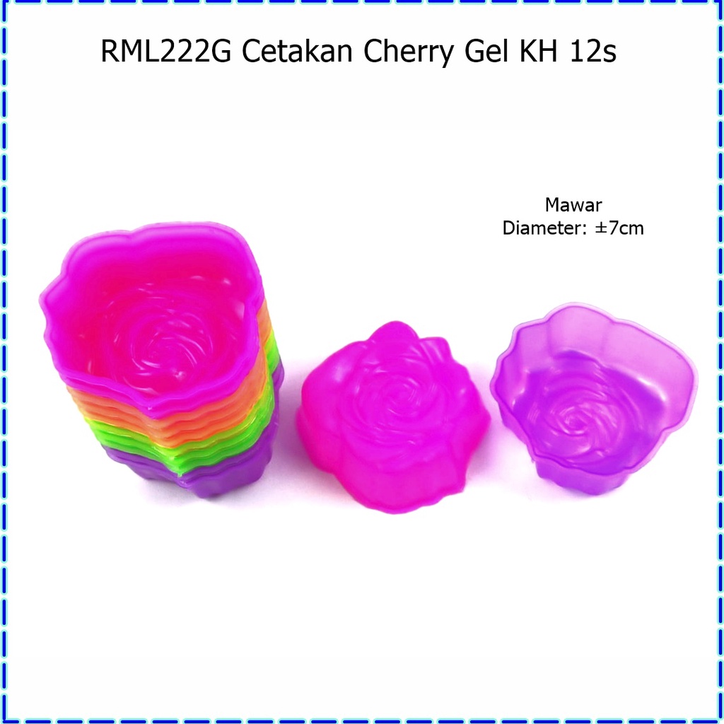 RML222G Cetakan Jelly/Cetakan Puding Cherry KH 12s