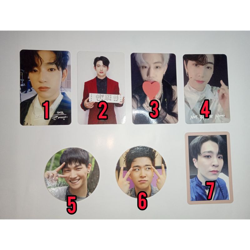 Official Photocard PC Chip GOT7 JB Mark Jinyoung Youngjae