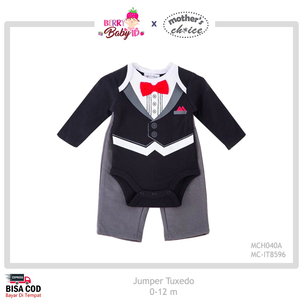 Mother's Choice Jumper Tuxedo Bayi Setelan Baju dan Celana Bayi MCH040 Berry Mart