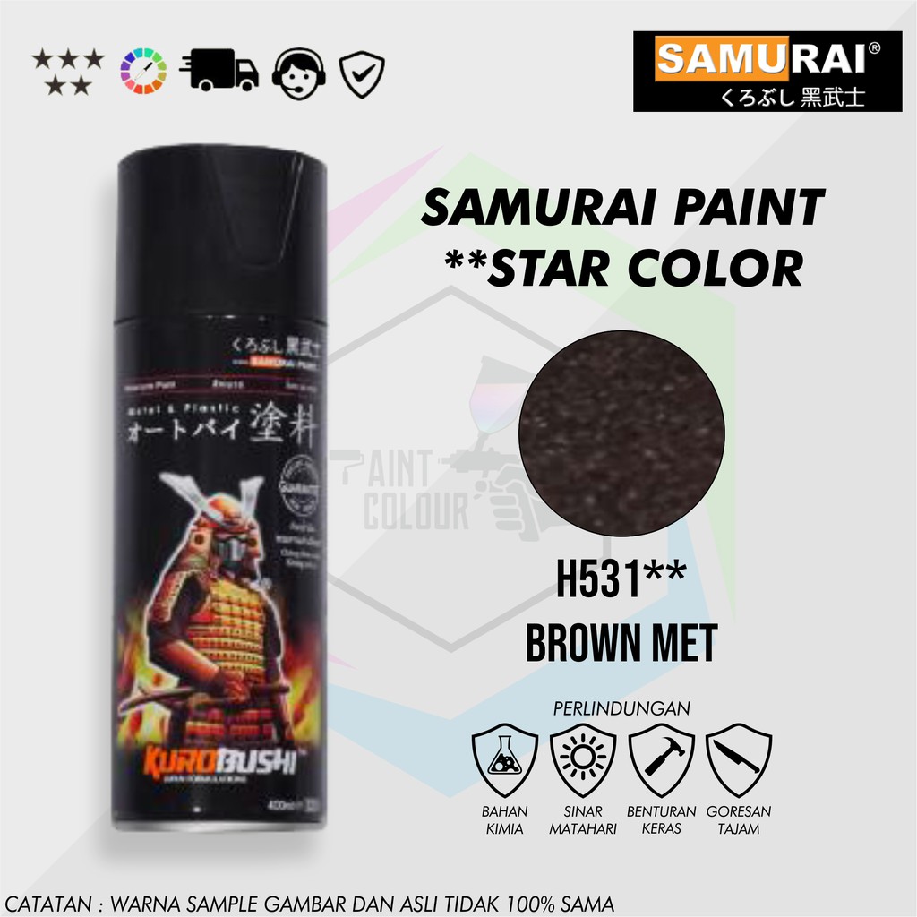 Samurai Paint H531** Brown Met Cat Semprot