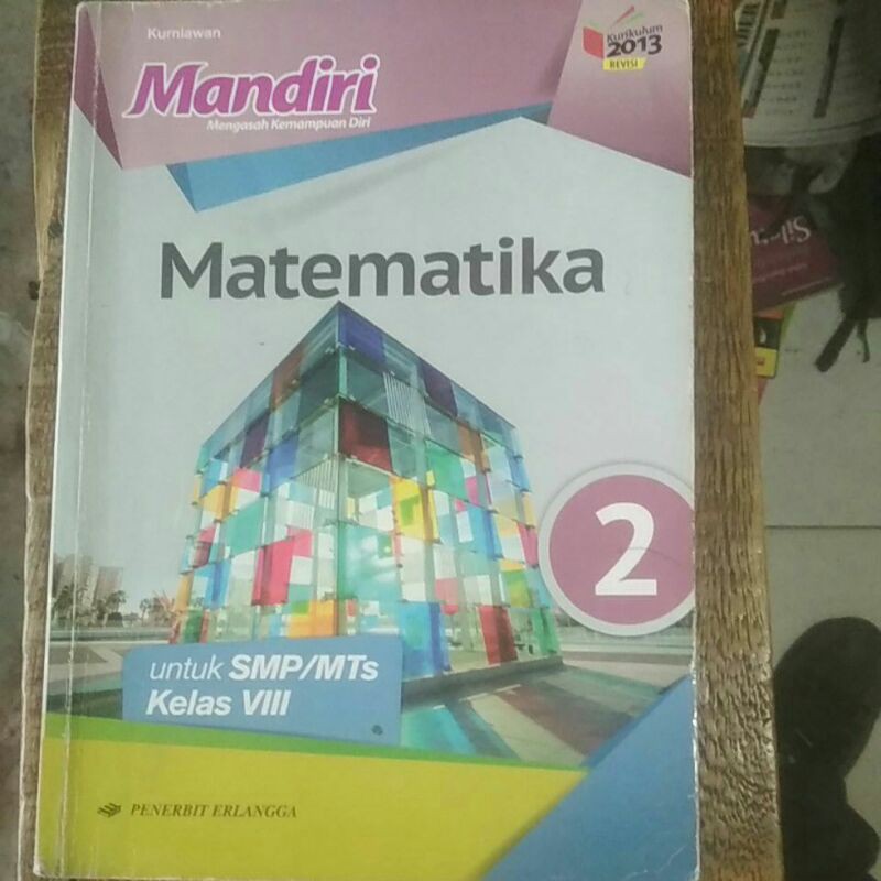 buku buku mandiri matematika SMP kelas 8 Erlangga