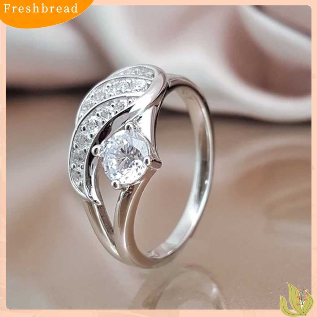 Terlaris Fashion Angel Wing Rhinestone Decor Wedding Band Ring Jewelry Gift for Women