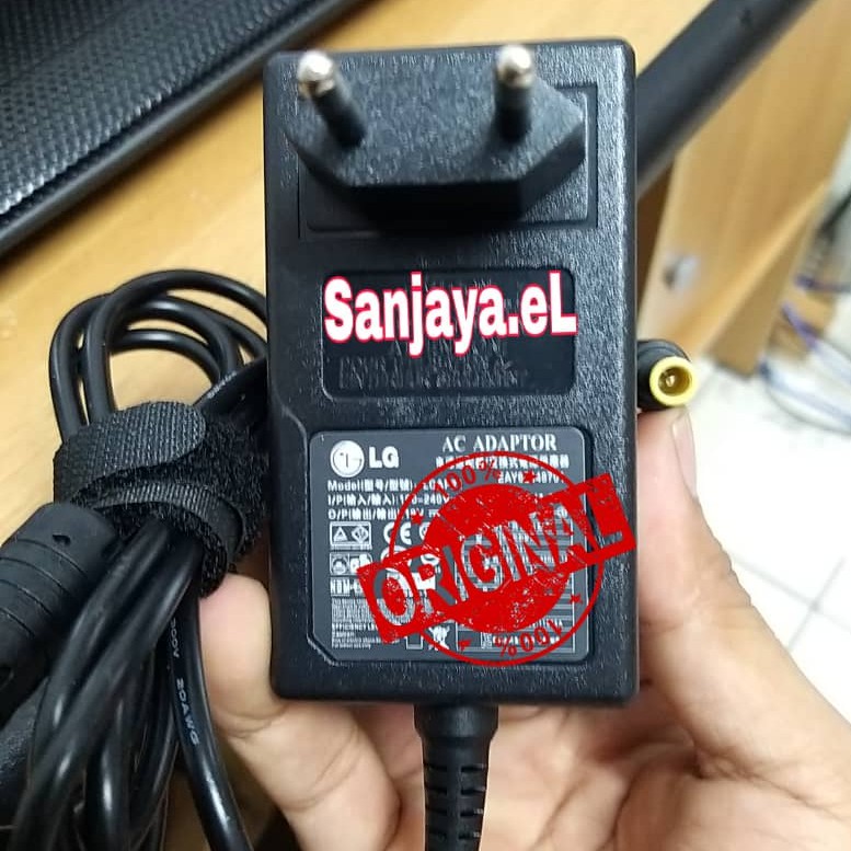 Adaptor TV Monitor LCD LED LG 19V-0.8A LED TV Monitor LG Colokan Jarum ORI