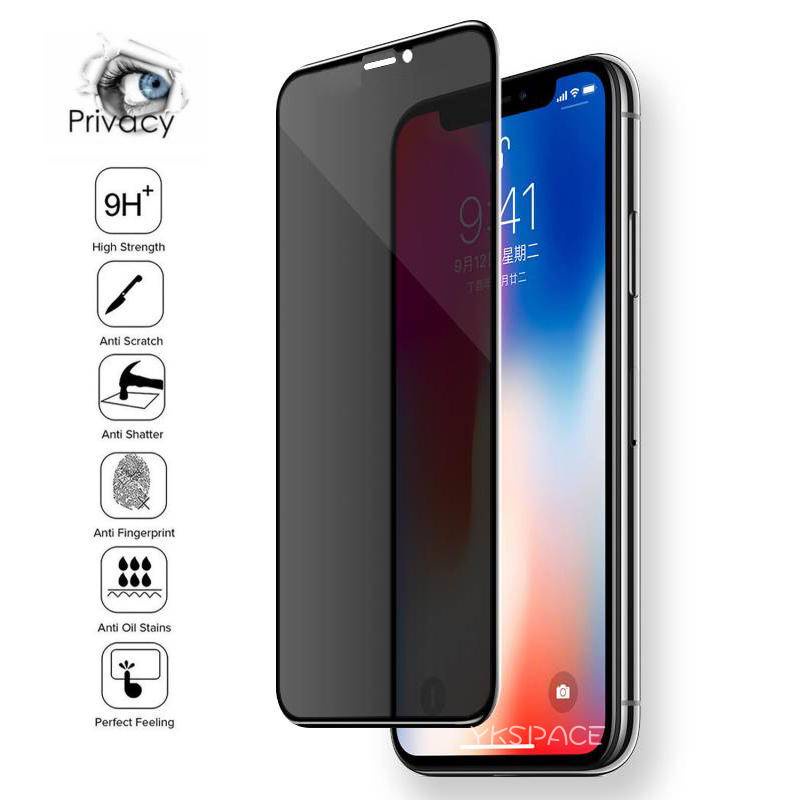 Pelindung Layar Tempered Glass 3D Anti Spy Untuk iPhone 13 12 11 Pro Max Mini X XR XS Max 7 8 6 6s Plus SE 2020 2022