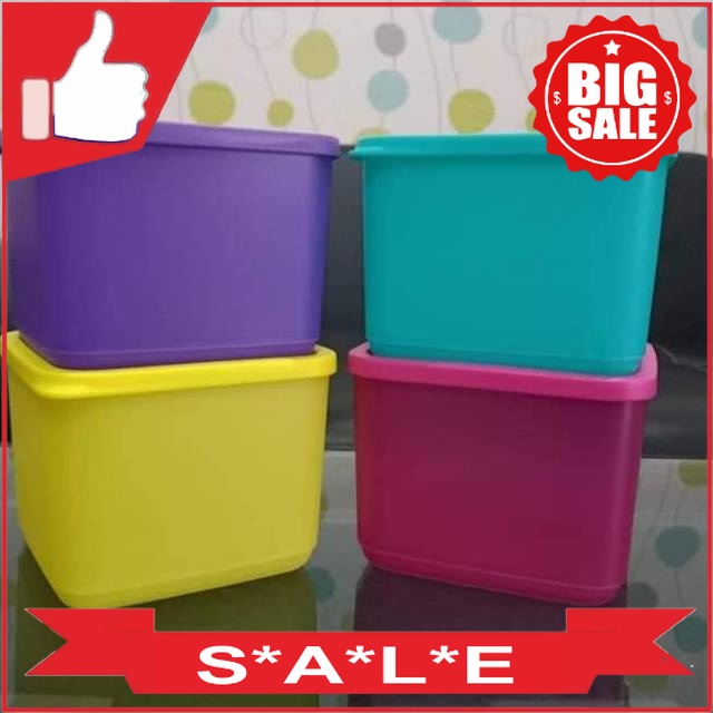 Tupperware Medium Summer 2pcs Fresh - Kotak makan serbaguna Tupperware Original