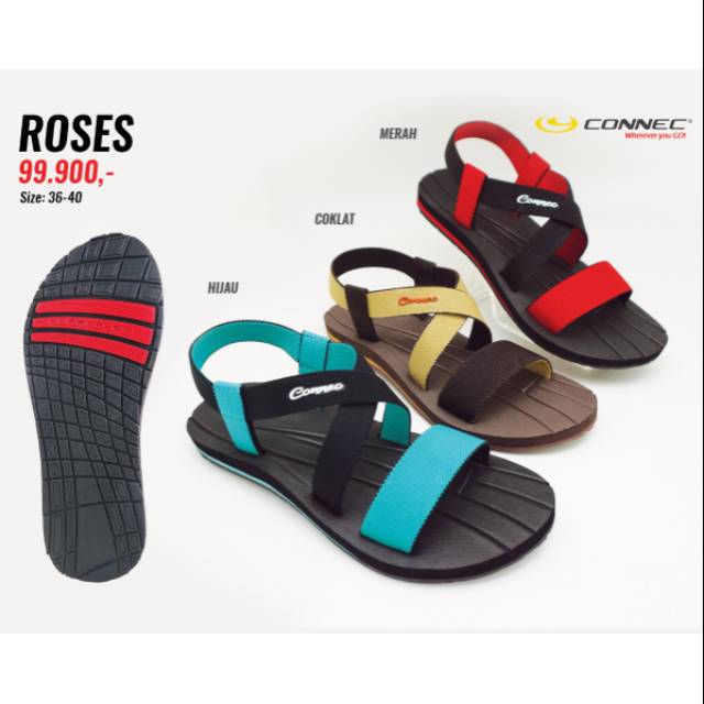 Connec Sandal Roses