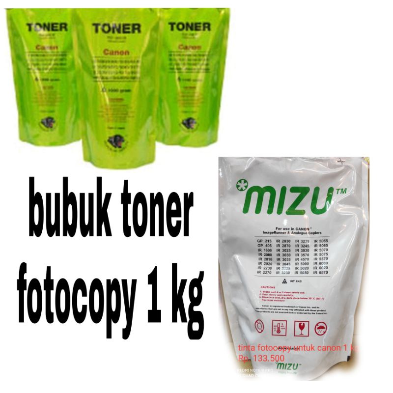 

tinta toner fotocopy untuk all canon merk mizu/ black panther