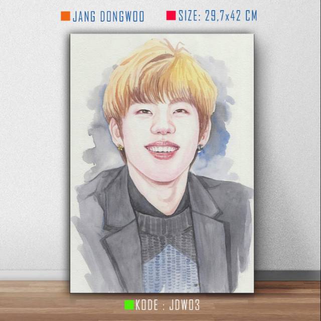 Poster Artis Korea DONG-WOO Hiasan Dinding Foto JANG DONGWOO Aktor Korea Boyband Infinite DONG WOO