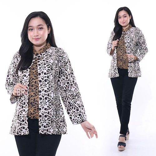 Baju Batik Atasan wanita Modern Terbaru Elegan Bahan Berkualitas Batik Cewek Premium Limitit Edition