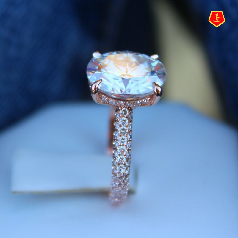 [Ready Stock]Creative Rose Gold Diamond Ring