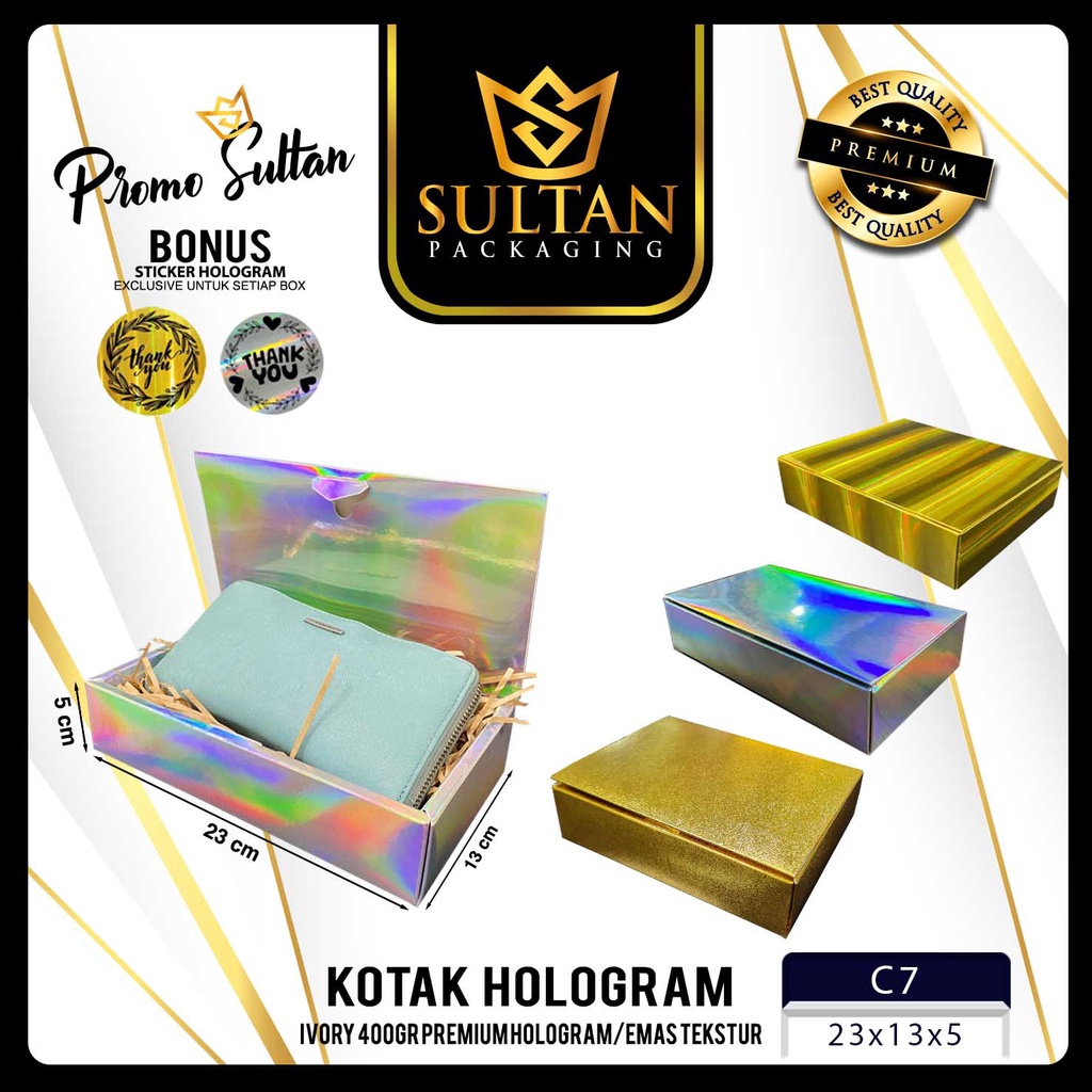 

Kotak Hadiah - Box Kado Hologram - Kotak Gift Mewah - C7