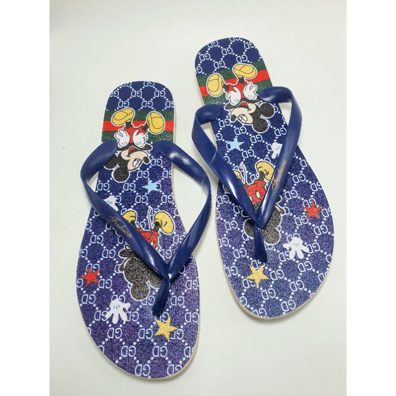 SANDAL JEPIT WANITA KARET MICKEY MOUSE 8831 FASHION