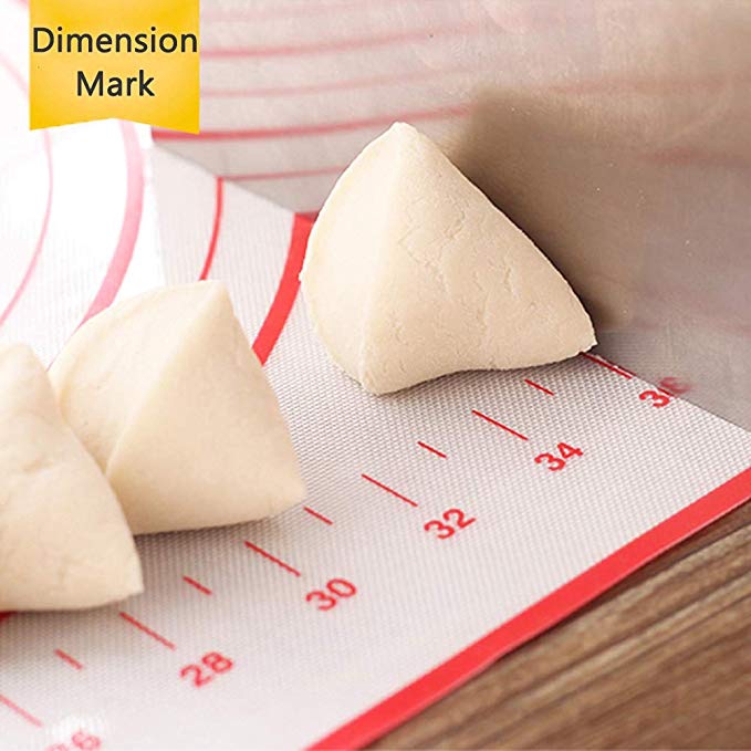 Non-Stick Silicone Baking Rolling Mat,Cookie Rolling Pad With Measurement,Bakeware Cooking Tools