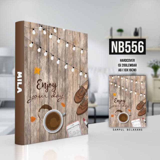 

Aneka Notebook A6 Coffee Latte FREE TAMBAH NAMA