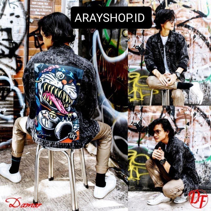 JAKET JEANS PRINTING JAKET JEANS SANDWASH GAMBAR JAKET JEANS PRIA PRINTING TERMURAH