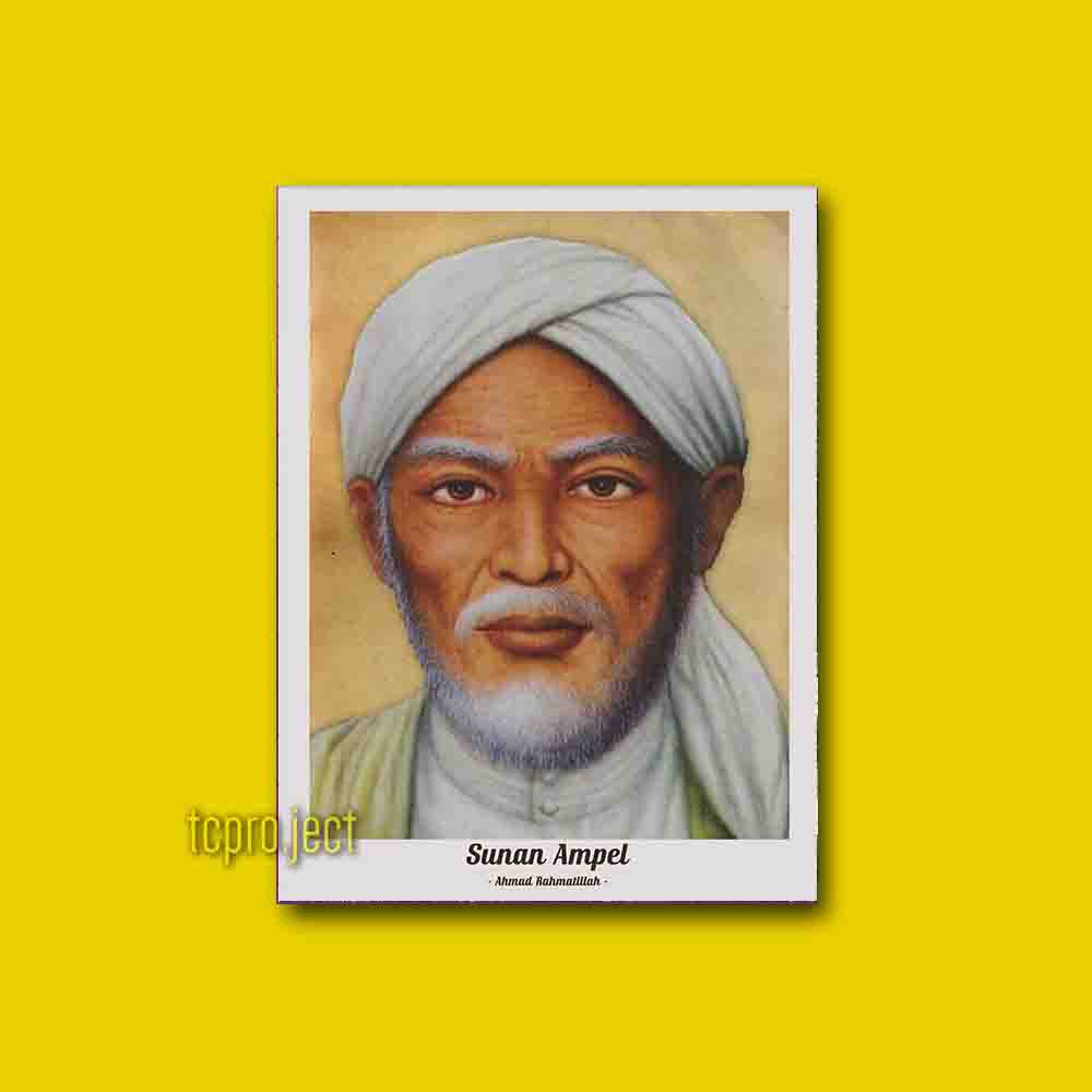 Sunan Ampel Wali Songo Poster - Dekorasi Hiasan Dinding Kayu