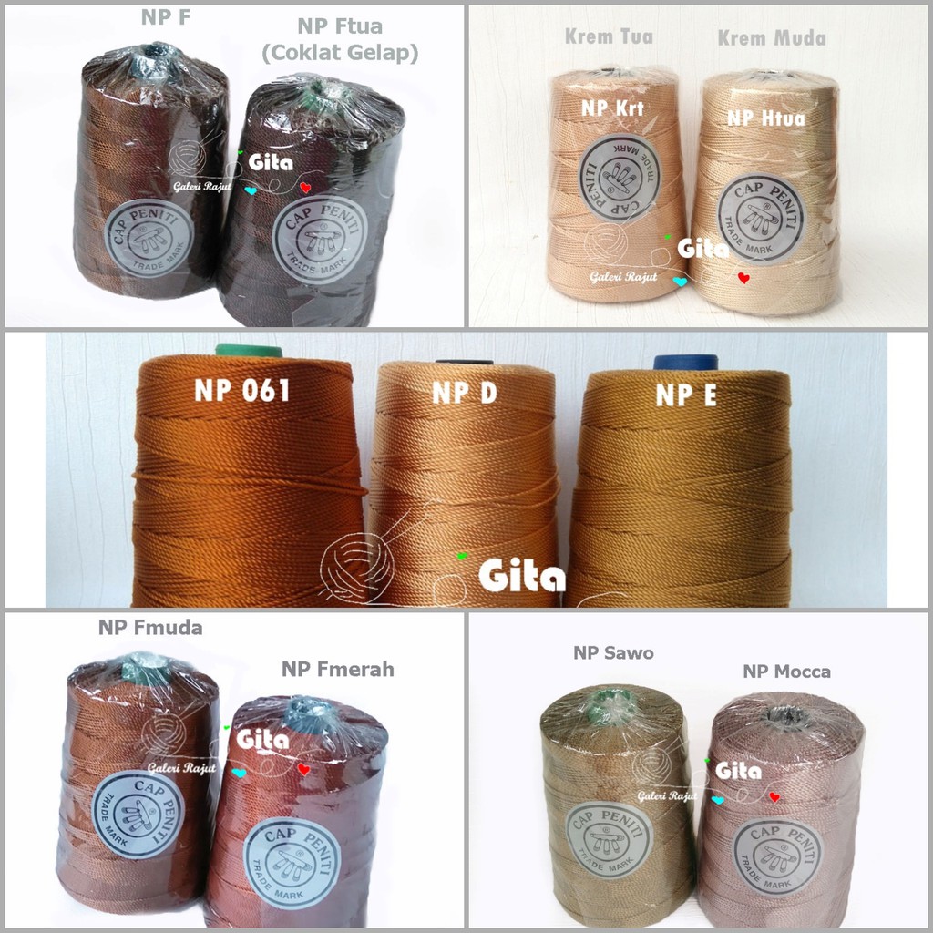 Benang Rajut Nylon Cap Peniti D27