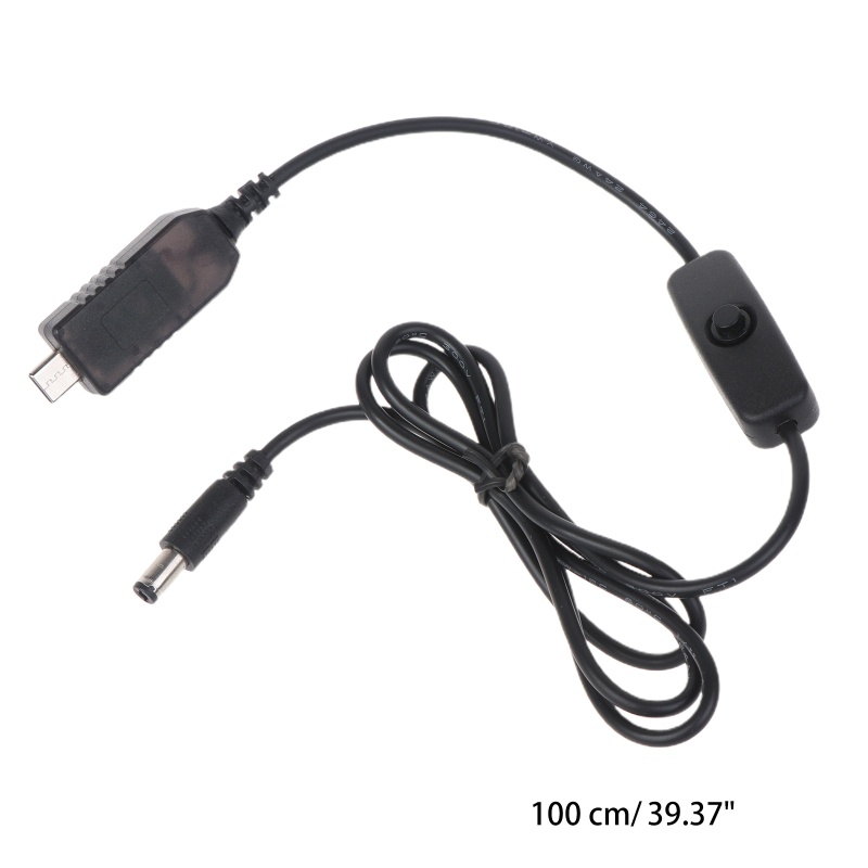 Vivi Kabel Konverter Step Up Voltase USB C 5V 12V 5.5x2.1mm Untuk Speaker BT Wireless
