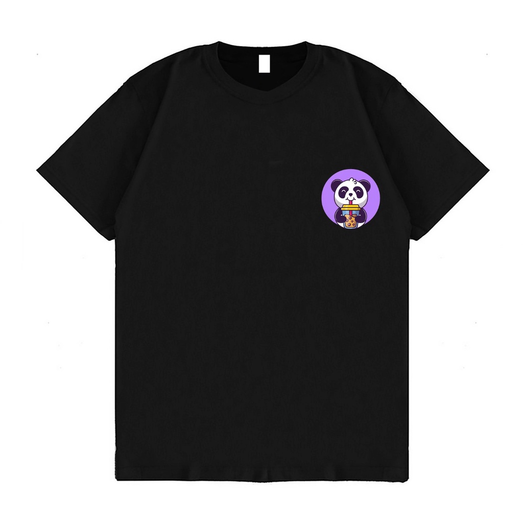 KAOS OVERSIZE PURPLE PANDA T-SHIRT