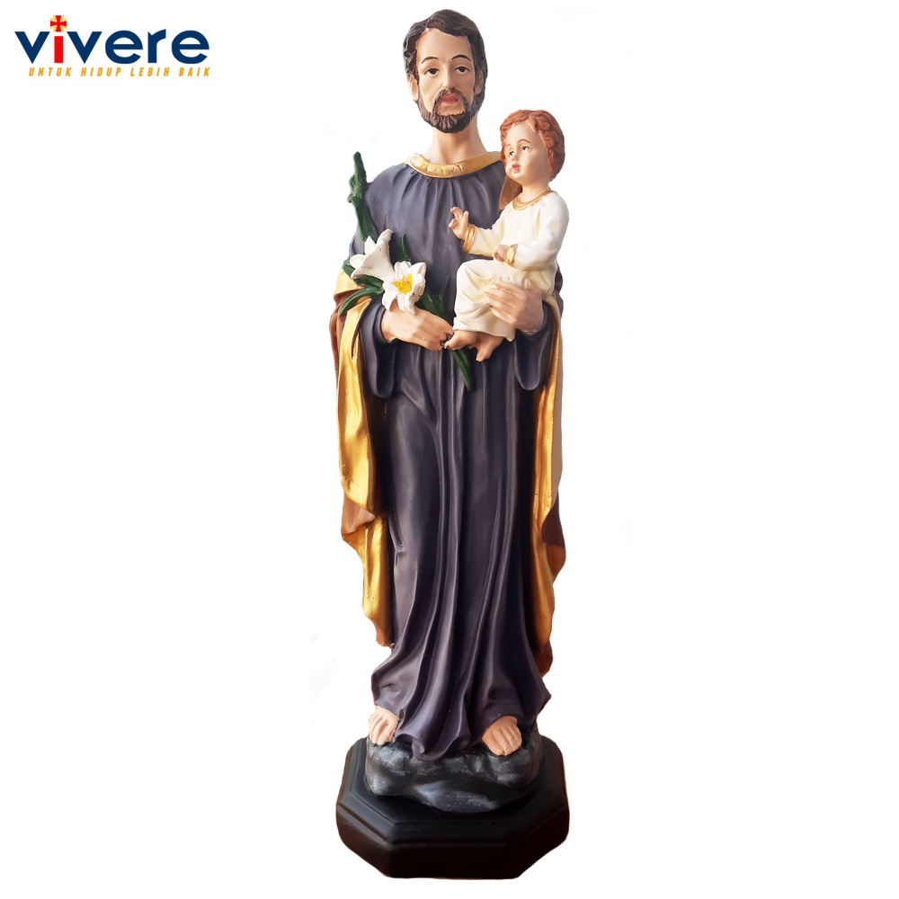 Patung Santo Yosef dan Bayi Yesus 40 cm