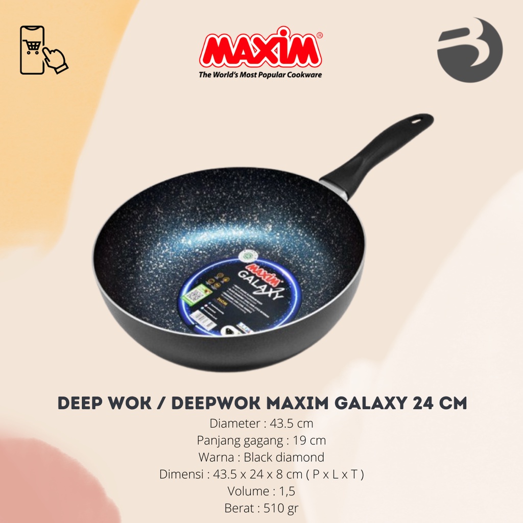 Deep wok / deepwok Maxim Galaxy 24 cm