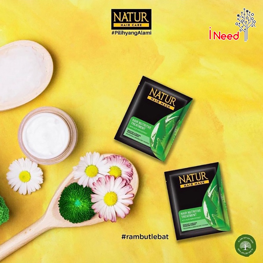 (INEED) NATUR Hair Mask Hair Nutrive Treatment - Ginseng Extract | Aloe Vera Extract | Olive Oil &amp; Vitamin E