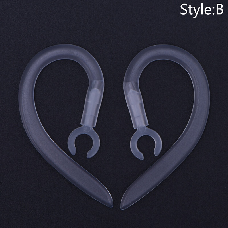 {LUCKID}5/6/7/8/9/10mm Clear Bluetooth Earphone Silicone Earbud Ear hook Loop Clips