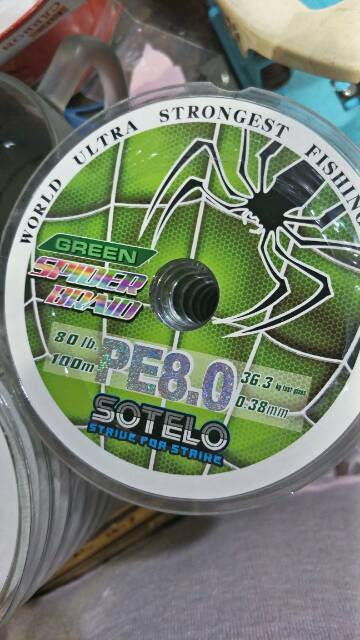 Senar PE Sotelo Green Spider Braid