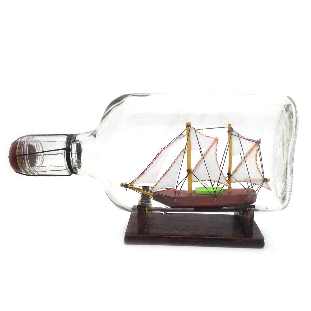 Miniatur Kapal Pinisi Dewaruci dalam Botol 19x10x4 cm