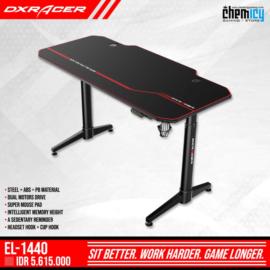 DXRacer EL1440 / EL-1440 Lifting Gaming Desk / Meja Komputer Gaming