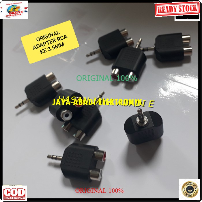 G238 Jack 3,5 mm cowo jek rca cewe adapter konektor sambungan splitter audio sound extension penyambung suara headset headphone converter female male canon aux dvd ampli stereo G238  Harga adalah satuan  JACK 3,5 MM COWO DAN RCA CEWE  BISA DIPAKA