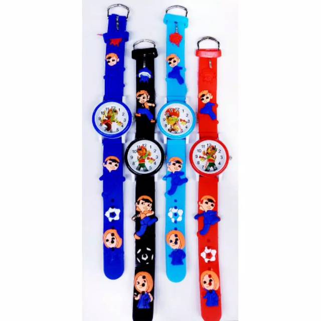 (Dikirim Dari Jakarta)Jam Tangan Anak&quot; Timbul Boboiboy Strap Karet (Terima Cod)