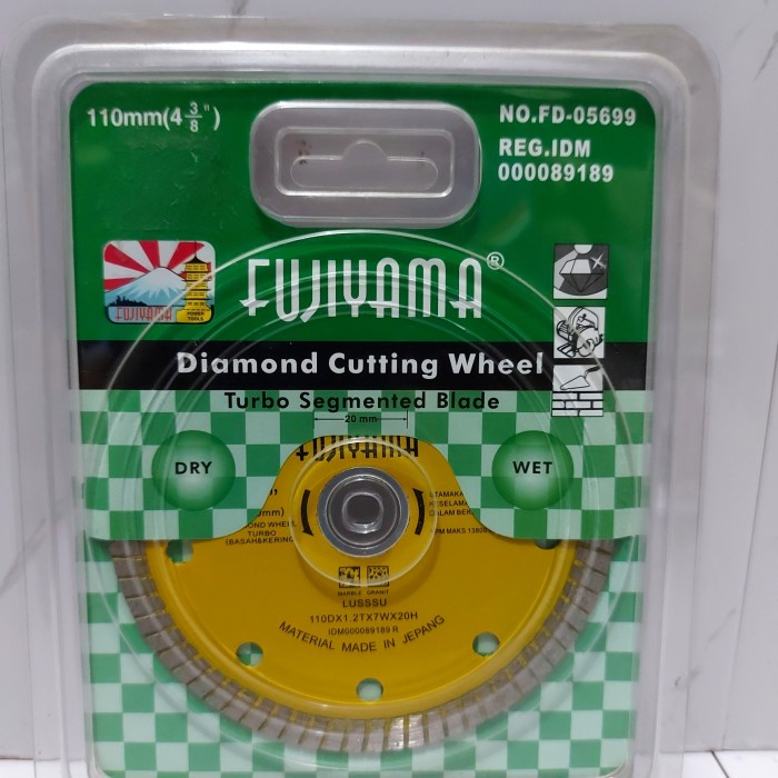 diamond cutting whel fujiyama TURBO DRY -WET